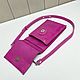 Заказать Bolso de Teléfono de cuero genuino fucsia (amaranto). MiTonA. Ярмарка Мастеров. . Sports bag Фото №3