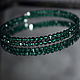 Sparkling green natural spinel bracelet with cut. Bead bracelet. naturalkavni. Online shopping on My Livemaster.  Фото №2