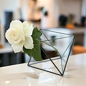 Цветы и флористика handmade. Livemaster - original item The Floriana, octahedron, vase for Floriana. Handmade.
