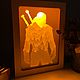 Ведьмак - cветильник из бумаги. Ночники. Firefly-art. Ярмарка Мастеров.  Фото №4