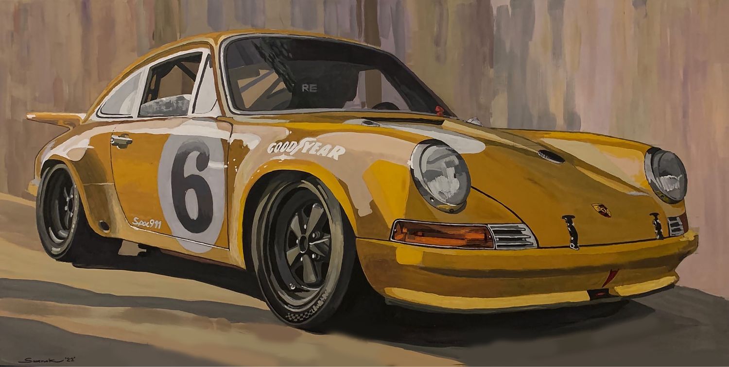 Porsche Gulf Art картина