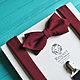 BUTTERFLY SUSPENDERS Burgundy with corners Mod / bow tie Marsala, Butterflies, Moscow,  Фото №1