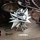 The Spook's big medallion. Pendant wolf. The Witcher silver silver. Pendant. Mastenarium (mastenarium). My Livemaster. Фото №4