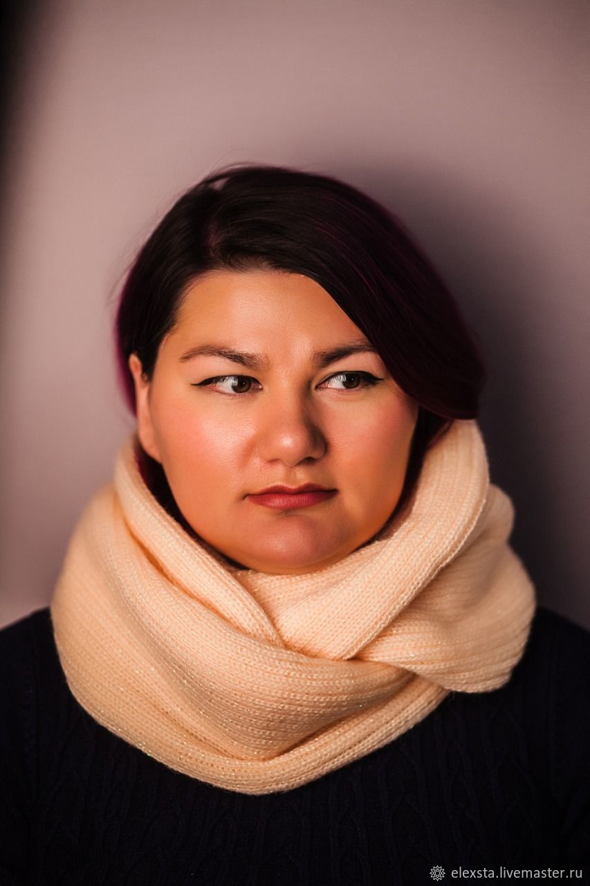 объемный снуд. вязаные шарфы. снуд спицами для женщин в 2 оборота. снуд воротник спицами. шарф-снуд.