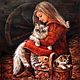 Картины с кошками Счастье есть Декоративная живопись маслом Подарок. Картины. Картины маслом | Портреты на заказ. Ярмарка Мастеров.  Фото №6