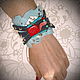 Браслеты Джинс. Textile bracelet. Marina- - dolls,j jewelri,design. My Livemaster. Фото №4