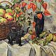 Cape gooseberries, apples, elephant. Oil on canvas, 60h70 cm. Pictures. Tatiana Chepkasova. My Livemaster. Фото №5