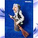 Кукла копилка Баба Яга с метлой. Интерьерная кукла. Лилия (lilihobby). Ярмарка Мастеров.  Фото №4