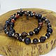 Beads with black agate and carnelian 43 cm. Beads2. Selberiya shop. My Livemaster. Фото №6