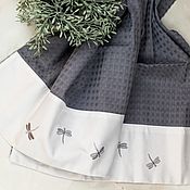 Для дома и интерьера handmade. Livemaster - original item A set of Dragonfly waffle towels