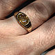 Men's Ring with Yellow Raw Sapphire 3.89 ct in 585 Gold. Rings. Vedicheskie koltsa dragotsennye kamni (bauroom). My Livemaster. Фото №6