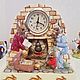 Винтаж: Часы "Семейное время", Bunnykins, Royal Doulton, Статуэтки винтажные, Нижний Новгород,  Фото №1
