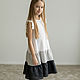 Dress for girls linen with flounces. Childrens Dress. molinialife. Online shopping on My Livemaster.  Фото №2