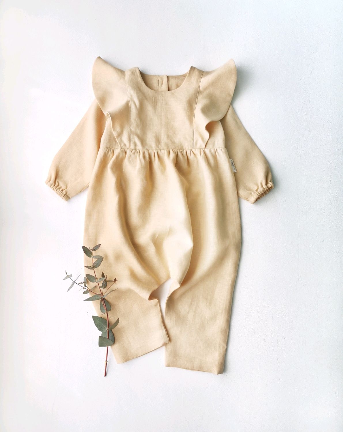 girls linen jumpsuit