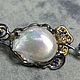 Baroness pendant with sapphires and a large pearl. Pendant. SELENA. My Livemaster. Фото №5