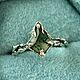 «Душа Топи» кольцо с агатом моховым. Кольца. Mintina Jewelry. Ярмарка Мастеров.  Фото №4