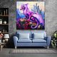 Painting Purple Dragon. Fantasy art. buy painting artist. Pictures. House of the Sun (irina-bast). My Livemaster. Фото №4