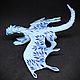 Snow dragon. Miniature figurines. Logovo Snezhnogo Drakona (YouD). My Livemaster. Фото №6