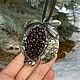 sterling silver pendant. Brooch / Pendant. Brooch-pendant 'Pomegranate'. Pendant. uvelinna. My Livemaster. Фото №4