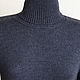 Свитер-водолазка "Антрацит" с рукавами 3/4, 100% меринос. Свитеры. FAVORITE KNITWEAR (Наталья). Ярмарка Мастеров.  Фото №4