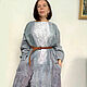 Felted Dress Silver Rain- 2 large size. Dresses. silk wool. My Livemaster. Фото №4