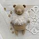 Bear crocheted in a beige blouse, Stuffed Toys, Kemerovo,  Фото №1