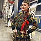 Костюм «Хохлома» в Русском Стиле. Костюмы. Авторские КОКОШНИКИ И ОДЕЖДА в Русском Стиле. Интернет-магазин Ярмарка Мастеров.  Фото №2