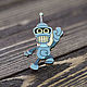 Wooden icon of Futurama Bender, Badge, Moscow,  Фото №1
