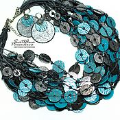 Украшения handmade. Livemaster - original item Brilliant Turquoise Necklace (147) Designer jewelry. Handmade.