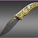 Damascus knife z10720, Knives, Chrysostom,  Фото №1