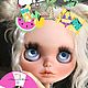 Blythe doll Busetta. Кукла Кастом. Дизайн-студия «Среды» Хаврониной М.. Ярмарка Мастеров.  Фото №4