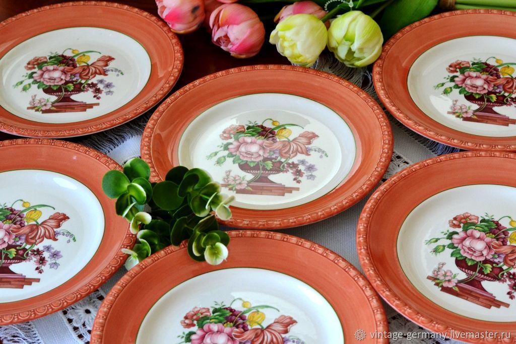 Винтаж: Десертные тарелки. 20,5 см Fiorello, Villeroy & Boch купить в ...