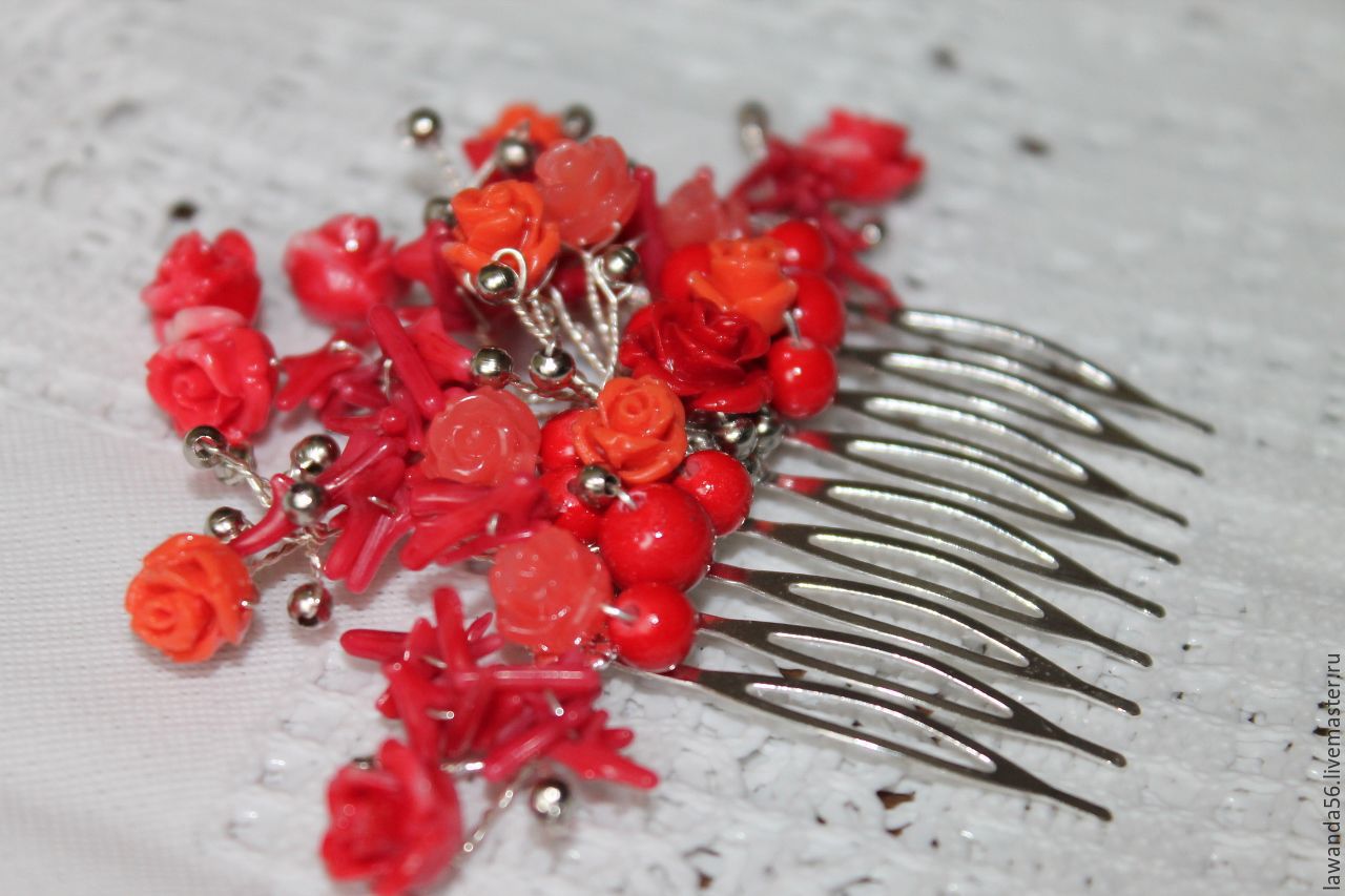 coral beads