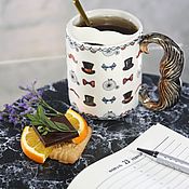 Чайник заварочный фарфоровый "Совы"