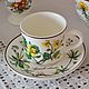 Винтаж: Чашка с блюдцем для мокко / эспрессо. Botanica, Villeroy & Boch. Кухонная утварь винтажная. Винтажная посуда из Германии. Ярмарка Мастеров.  Фото №5