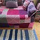 Order Knitted cross stripe rug in different colors 2. vyazanaya6tu4ka. Livemaster. . Floor mats Фото №3