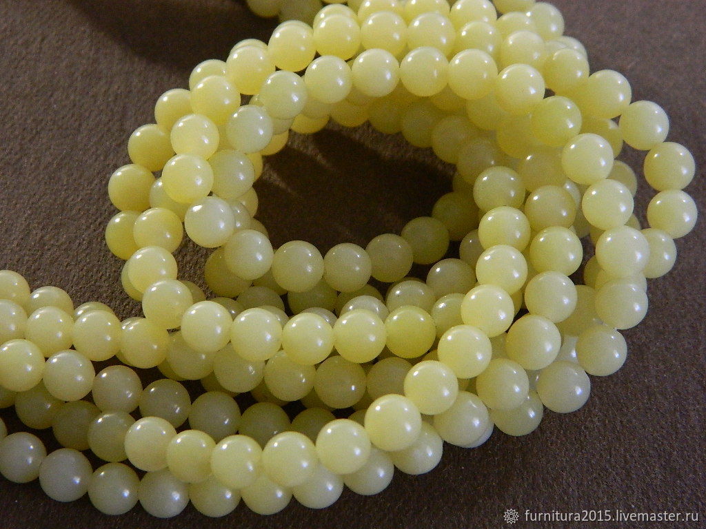 jade beads 6 mm. for PCs, Beads1, Saratov,  Фото №1