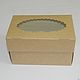 Коробка eco-крафт 16x10x10 см, с окном, для капкейков. Коробки. Master-Pack. Интернет-магазин Ярмарка Мастеров.  Фото №2
