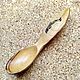 Camping spoon made of elm with a Dolphin pattern'. Spoons. Collectible wooden spoons. Online shopping on My Livemaster.  Фото №2