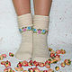 Calcetines de punto de lana con bordado, Socks, Moscow,  Фото №1
