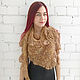 Kid mohair shawl 'amber' and a rose brooch. Shawls. Lena Aseeva Knit and Felt. Online shopping on My Livemaster.  Фото №2
