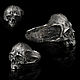 ring: Skull without lower jaw black silver 925, Ring, Yaroslavl,  Фото №1