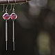 Earrings classic: Pink comet, Earrings, Moscow,  Фото №1
