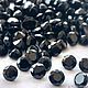 Шпинель чёрная натуральная DIAMOND CUT, круг, 1мм, 800 шт. Кабошоны. ILLUSION_STONES. Интернет-магазин Ярмарка Мастеров.  Фото №2