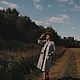 Кафтан льняной, "Портреты трав", пыльник льняной. Плащи. Filiх - Лен Хлопок Лес. Ярмарка Мастеров.  Фото №6