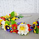 ободок для волос Украинский стиль. Ободки. Natalia- Flowers (natalia-flowers). Ярмарка Мастеров.  Фото №6