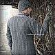 'El grafito'-cálido androide kit. Mens sweaters. Shop Natalia Glebovskaya. Интернет-магазин Ярмарка Мастеров.  Фото №2