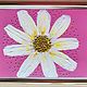 Order Macro picture of a daisy with rhinestones on a pink 'Row' 38h27 cm. chuvstvo-pozitiva (chuvstvo-pozitiva). Livemaster. . Pictures Фото №3