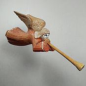 Сувениры и подарки handmade. Livemaster - original item Toy pendant made of wood Flying Angel. Handmade.