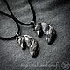 Pair silver pendants 'Wolves'. Pendants. moonshard. Online shopping on My Livemaster.  Фото №2